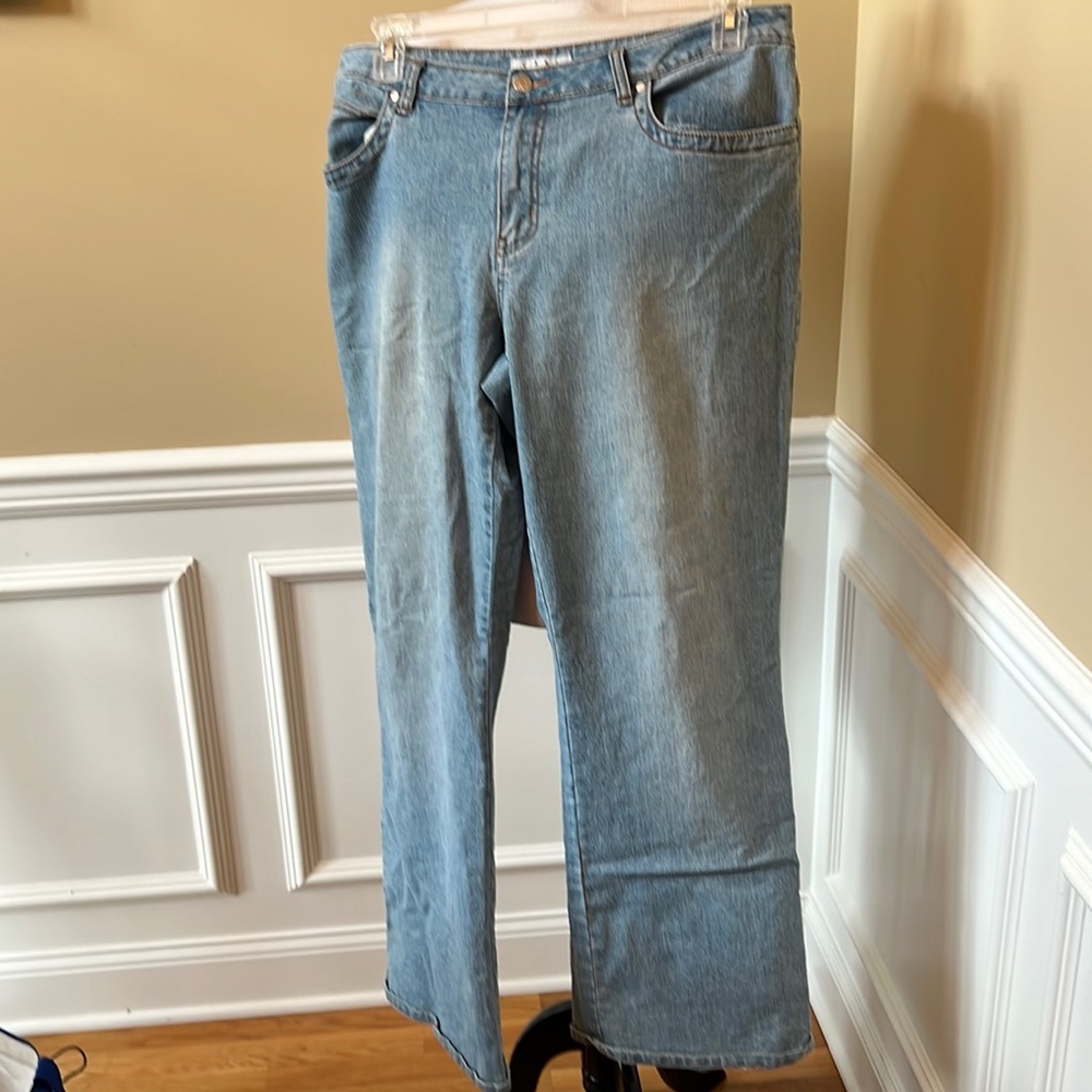 Cabi Womens Jeans Wide Leg Blue 16 AC